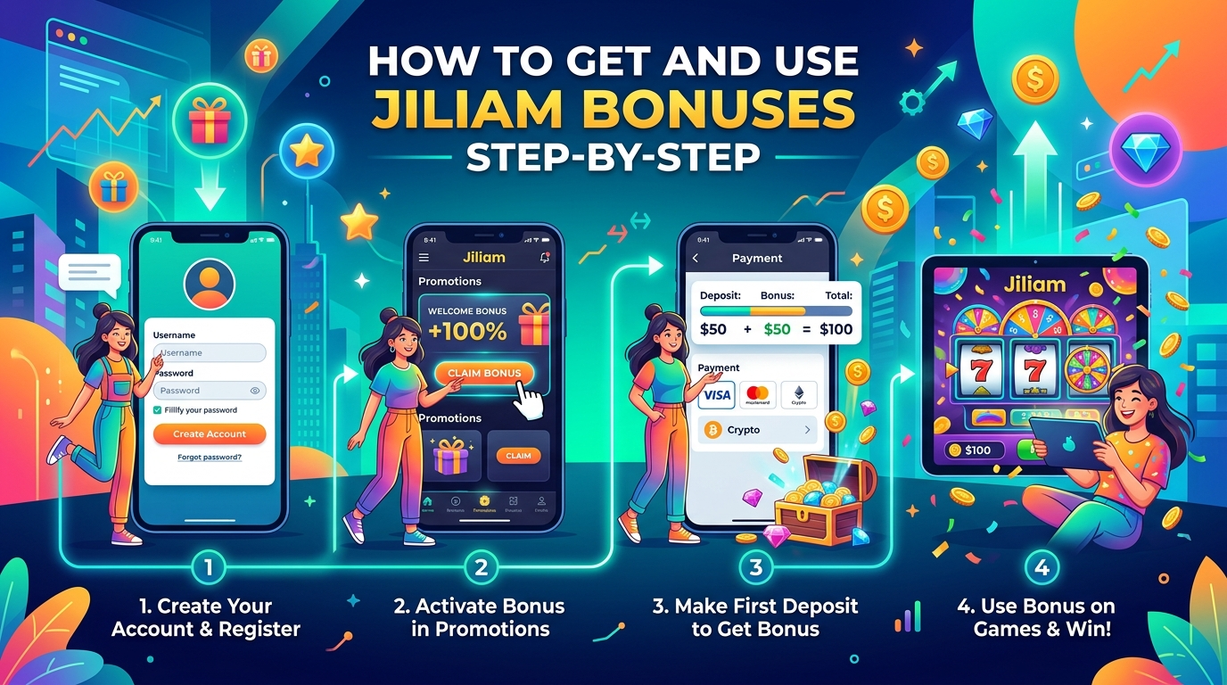 Jiliam Bonus ဖြင့် ယုံကြည်စိတ်ချစွာ ကစားပါ။